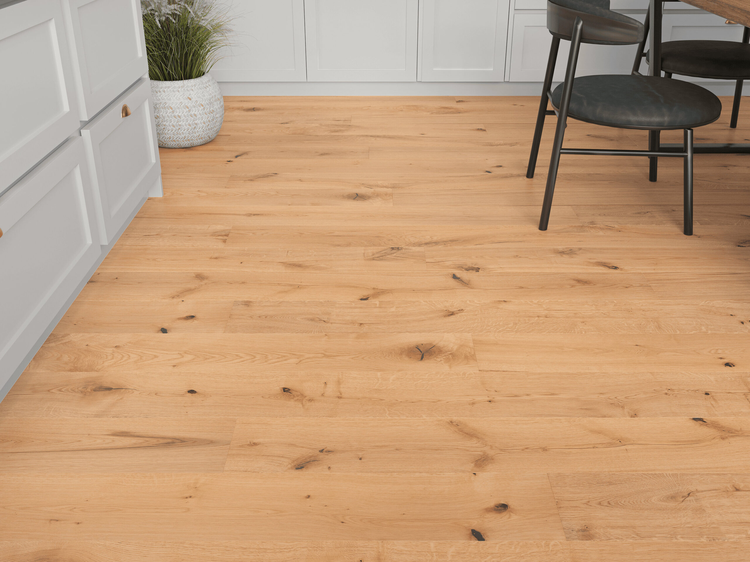 190 x 1900 x 14/3mm Smooth UV Lacquered European Oak
